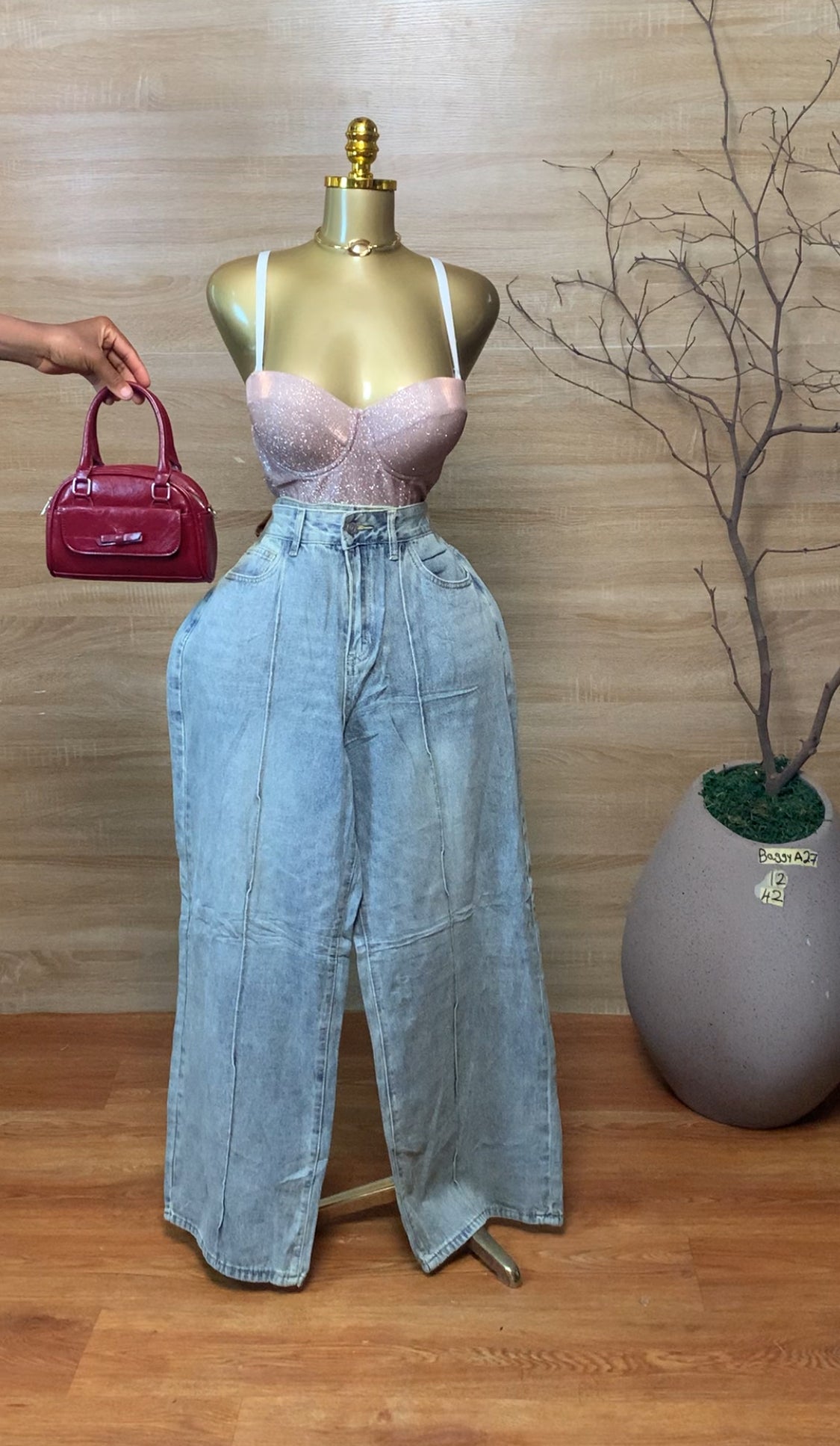 SIZE12 BAGGYA27 Length42 Jean Only