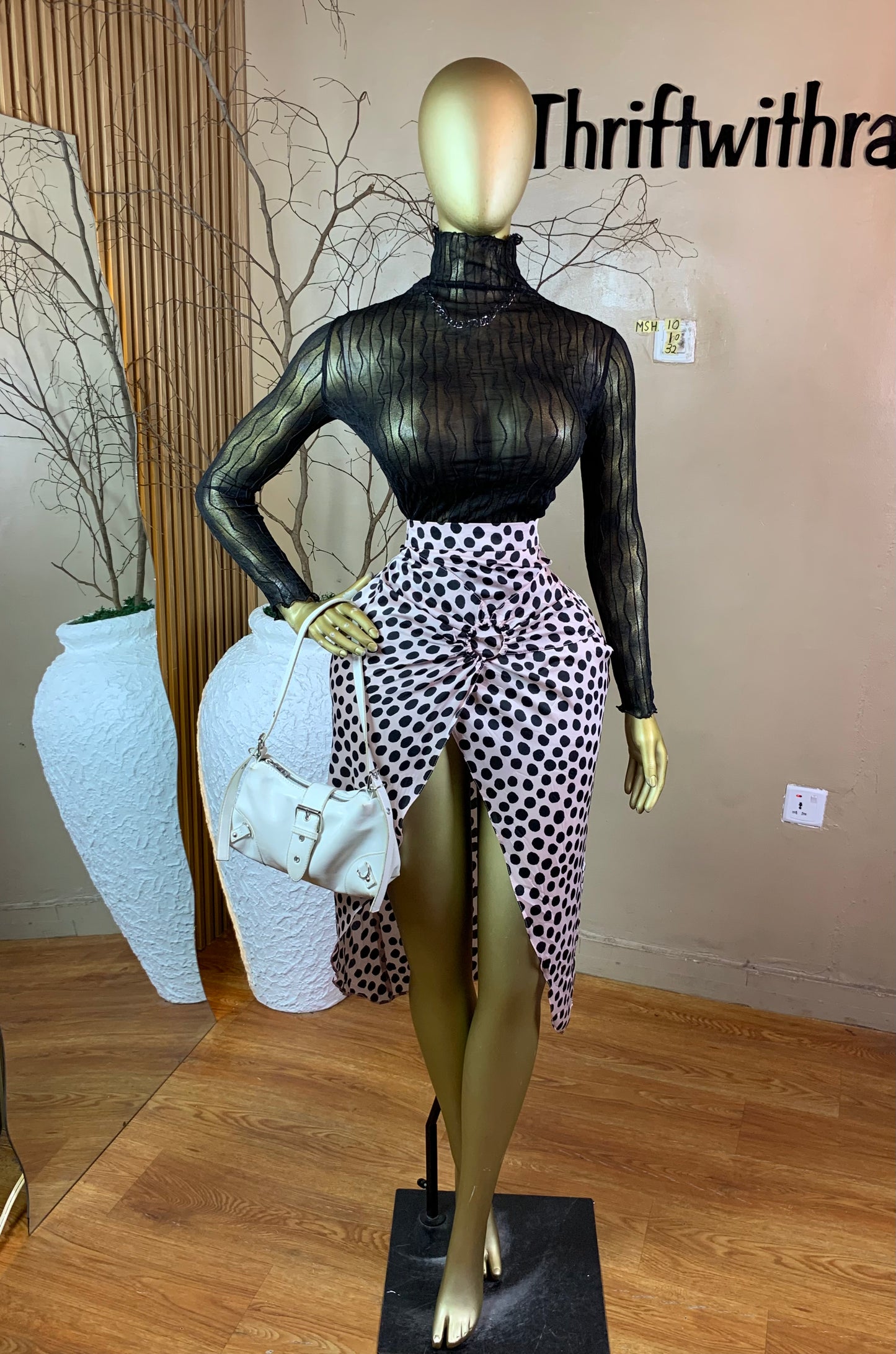 SIZE10 MSH10 BLACK MESH TOP ONLY