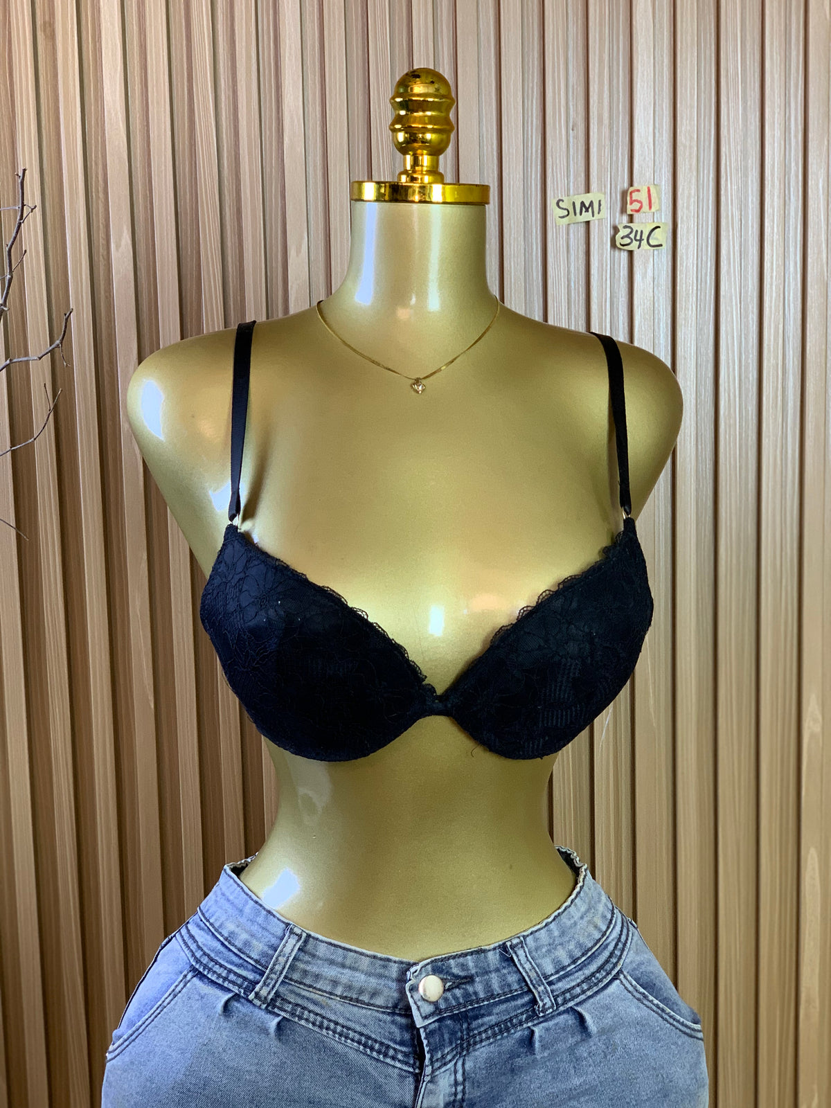 SIMI51 SIZE34C(Black bra only)