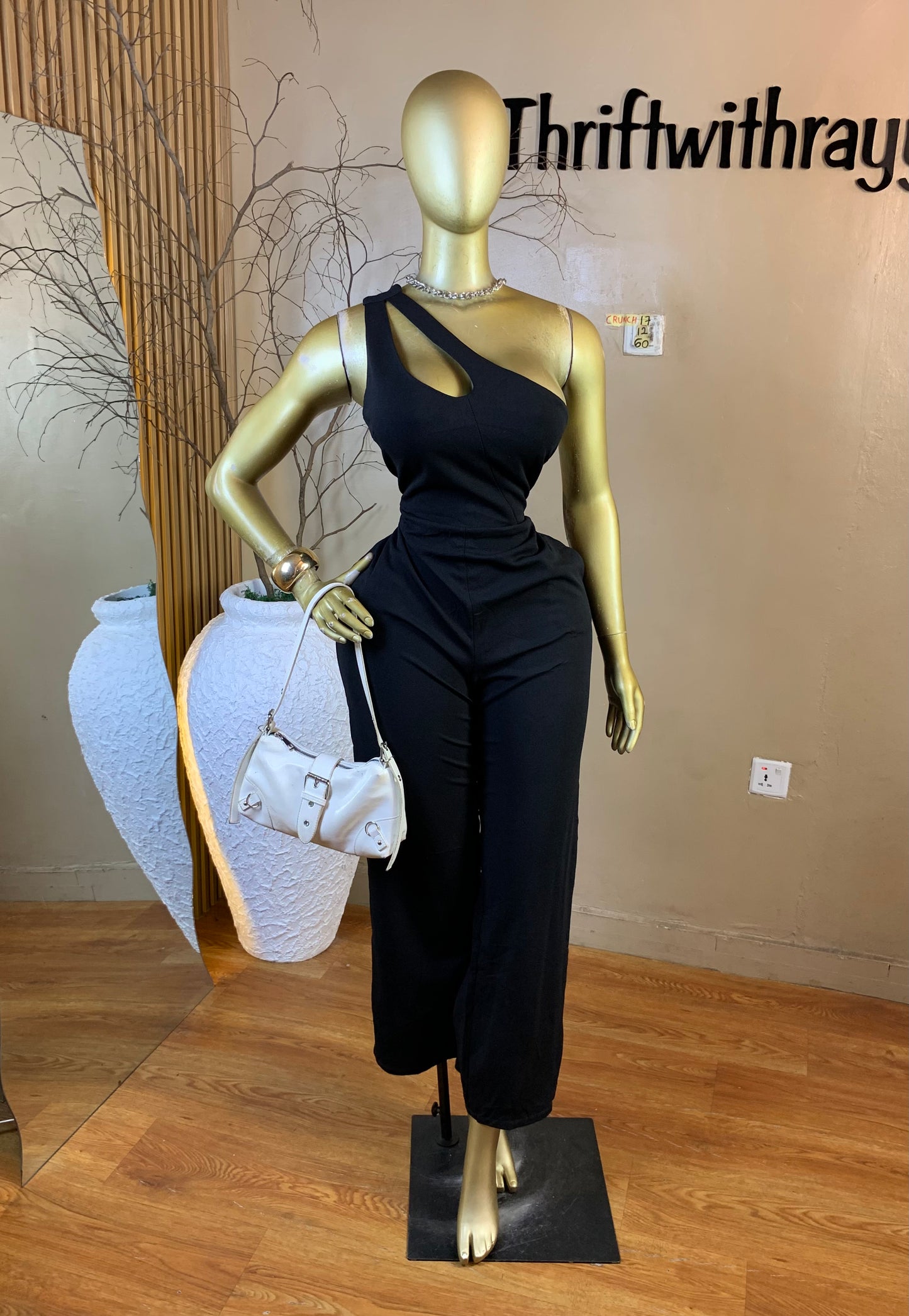 CRUNCH17 SIZE12 Length60 black jumpsuit