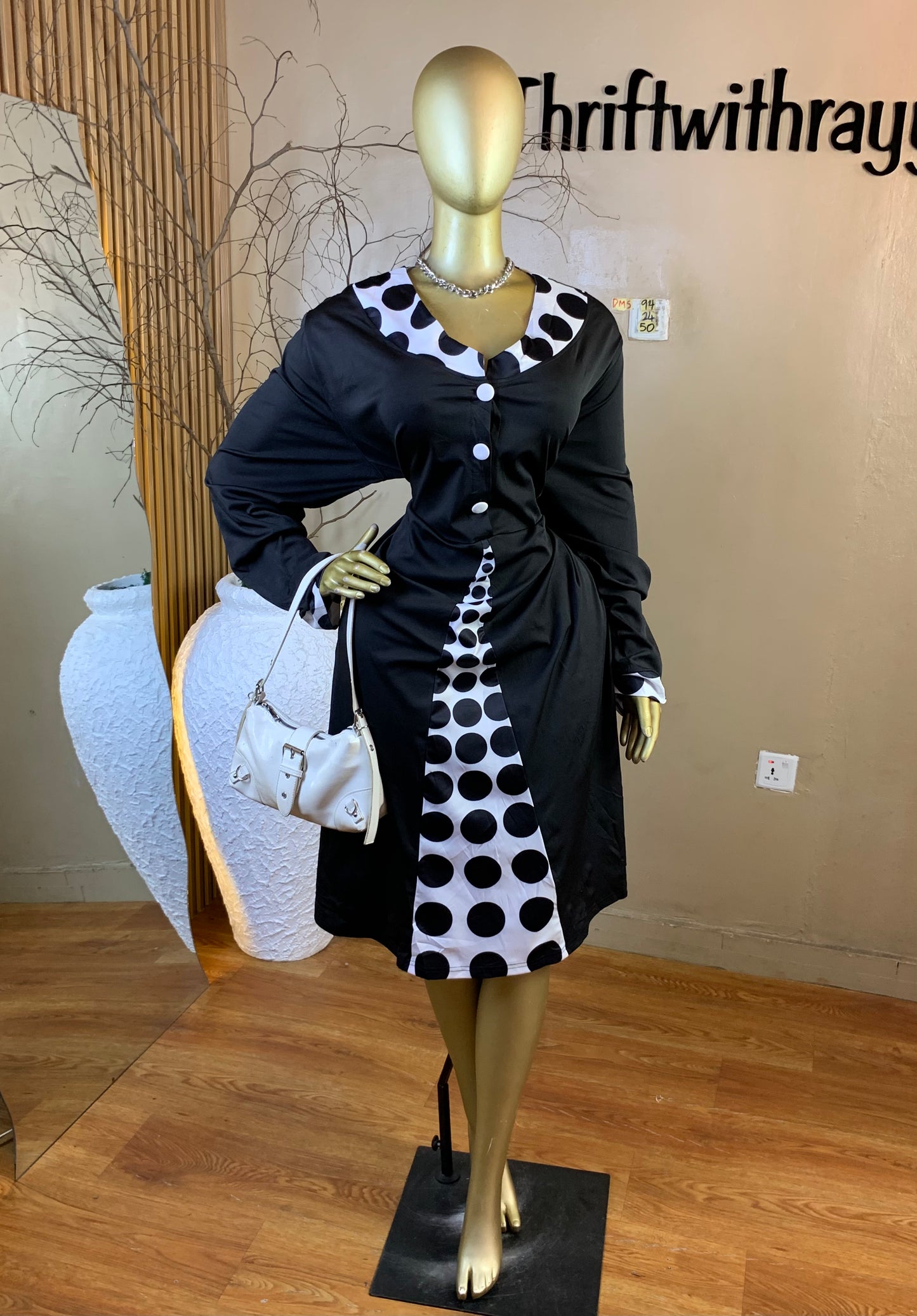 DAMSEL94 SIZE24 Length50 corporate dress