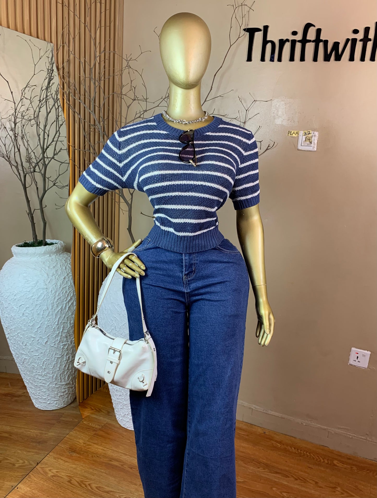 PEAK32 BLUE&WHITE TOP SIZE14