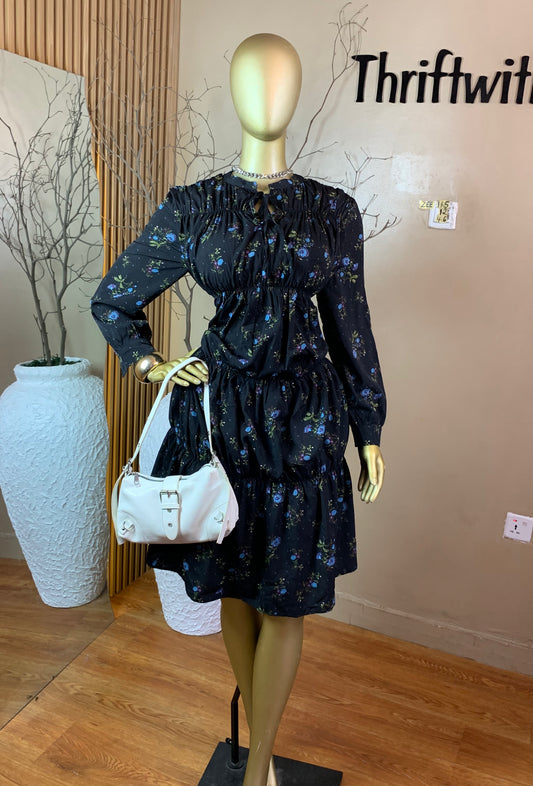 ZEE115 FLORAL FREE DRESS SIZE12 Length46