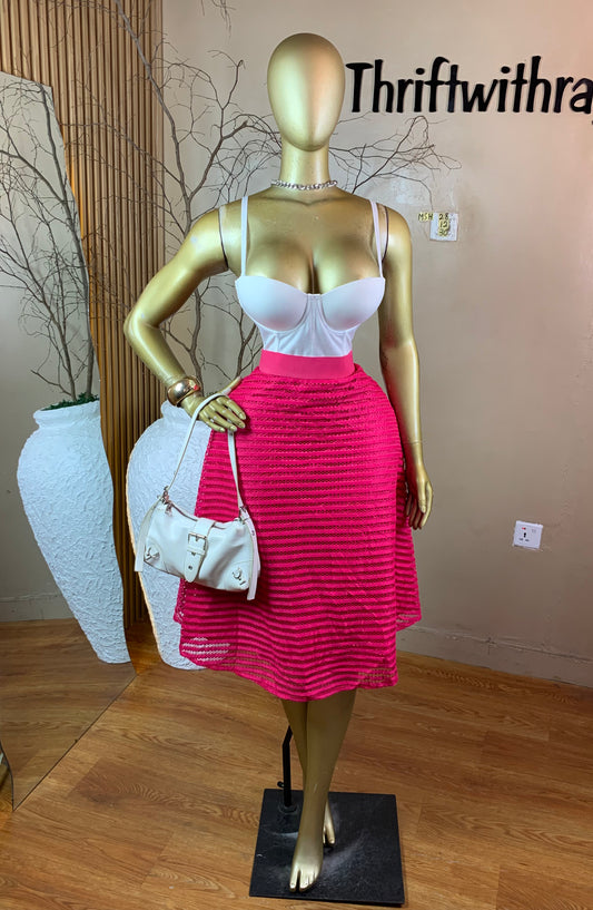 SIZE12 MSH28 PINK SKIRT ONLY Length30