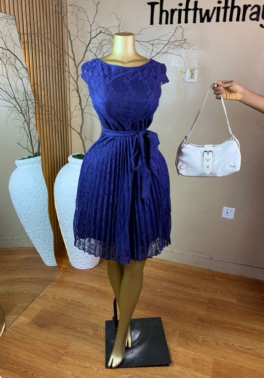 SIZE8 ALO30 BLUE DRESS Length41
