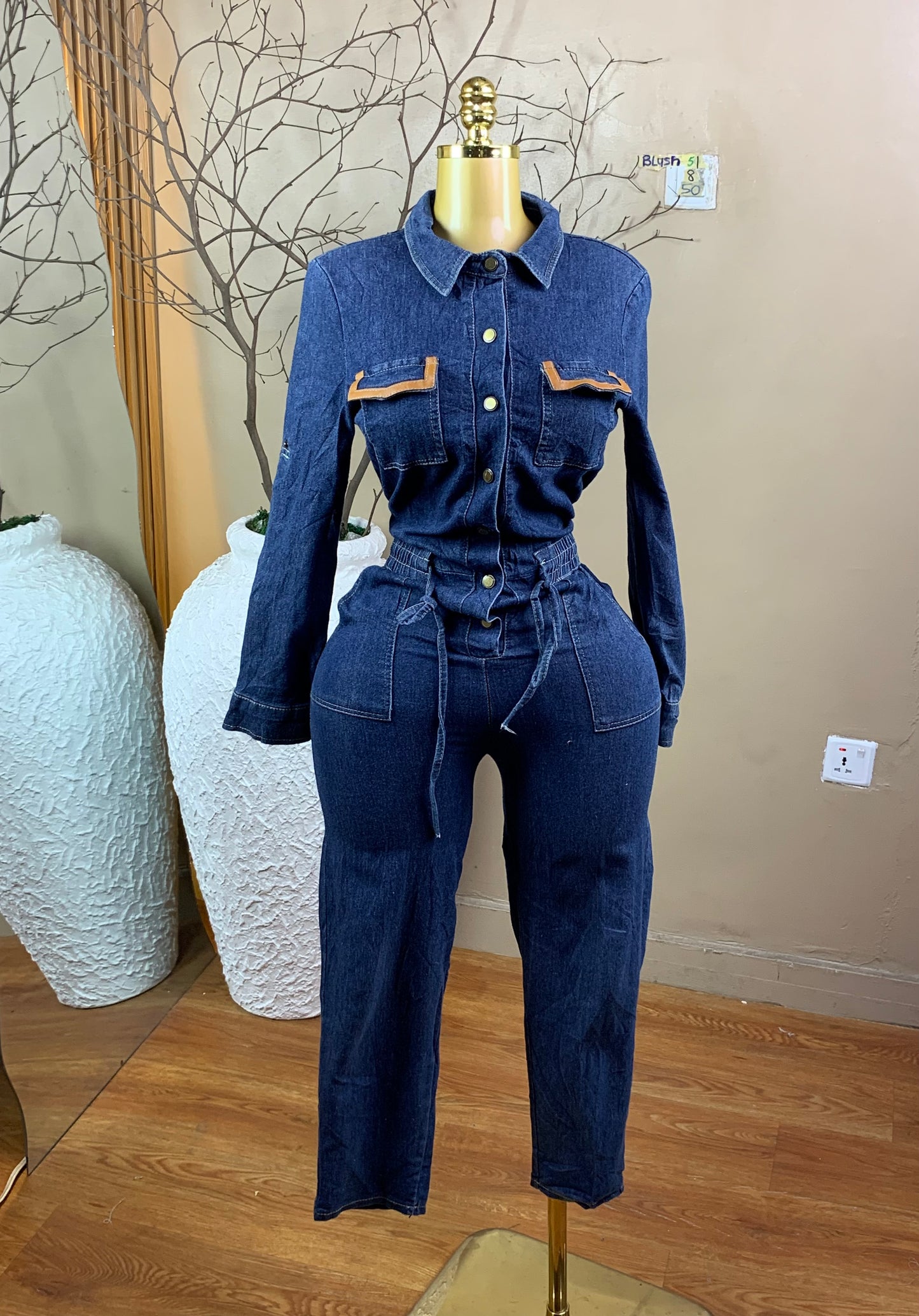 SIZE8 BLUSH51 Length50