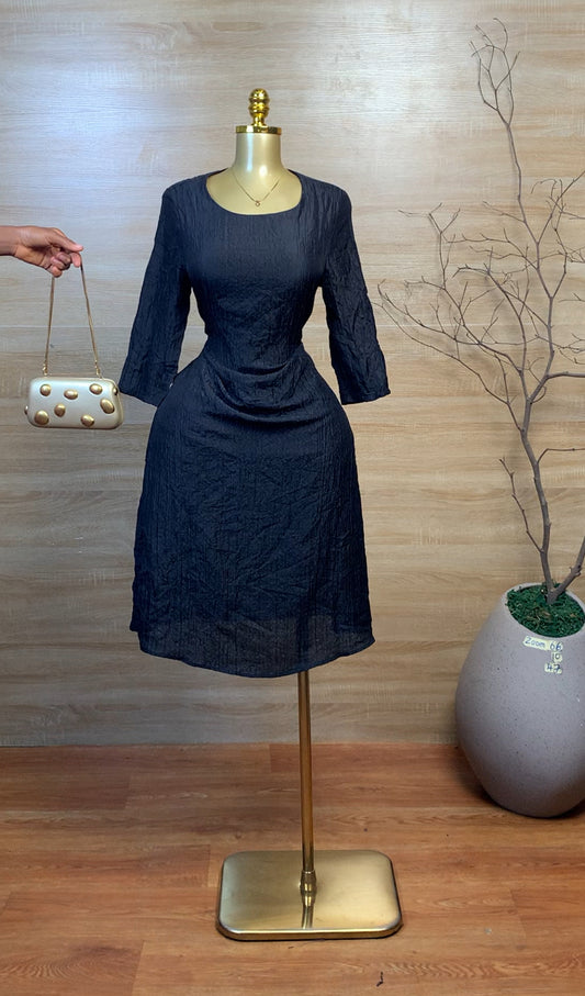 SIZE10 ZOOM66 Black Dress Length47