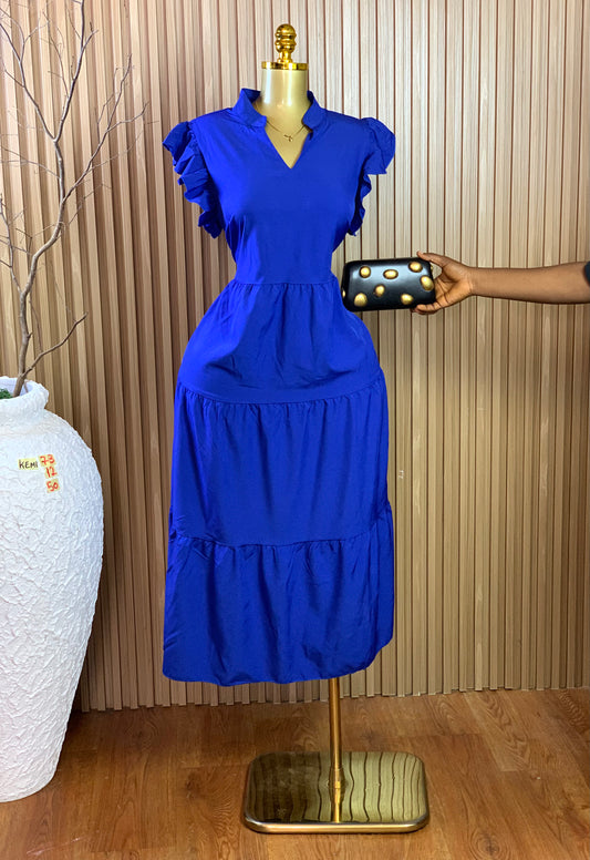 KEMI73 SIZE12/14 Length50 blue free dress