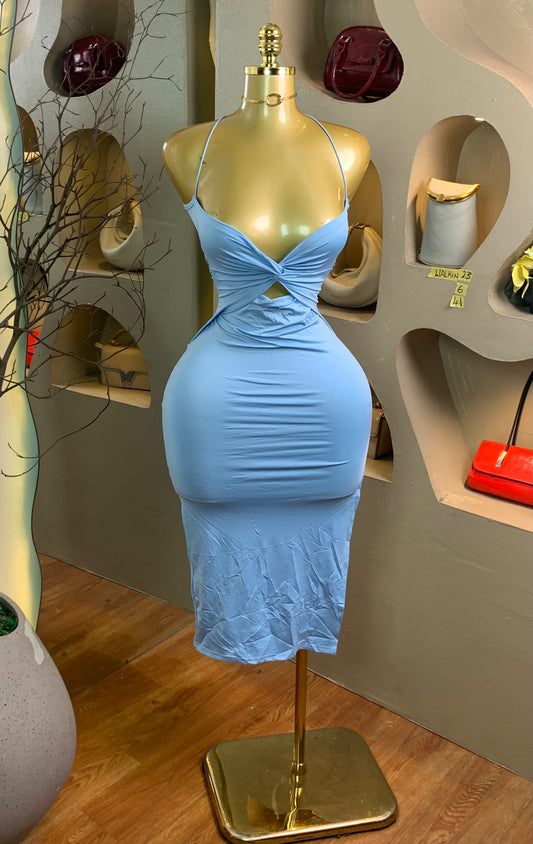 WALK-IN23 SIZE6 Length41 Blue party dress