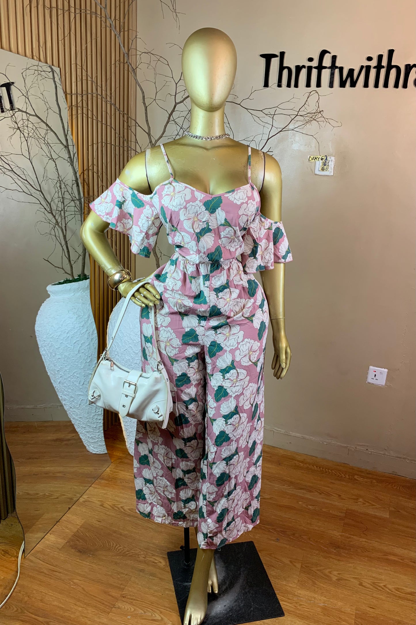 SIZE16 DRAY62 FLORAL JUMPSUIT Length60