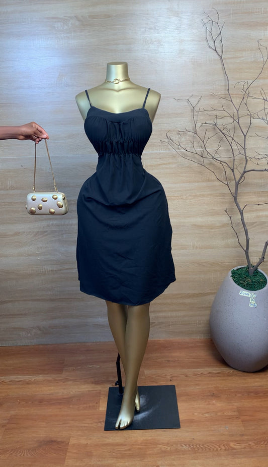 SIZE10 ZOOM35 Black Dress Length46