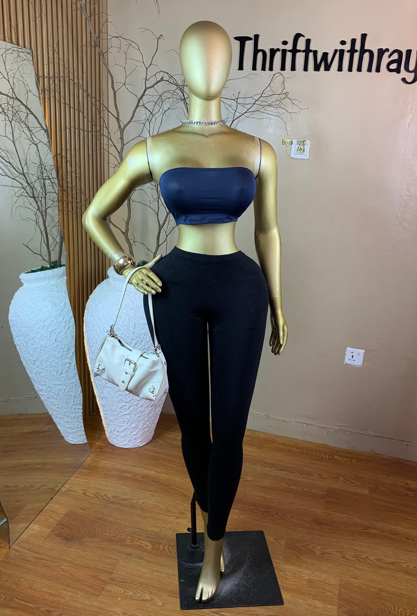 SIZE10 BOLD105 NAVY BLUE TUBE TOP