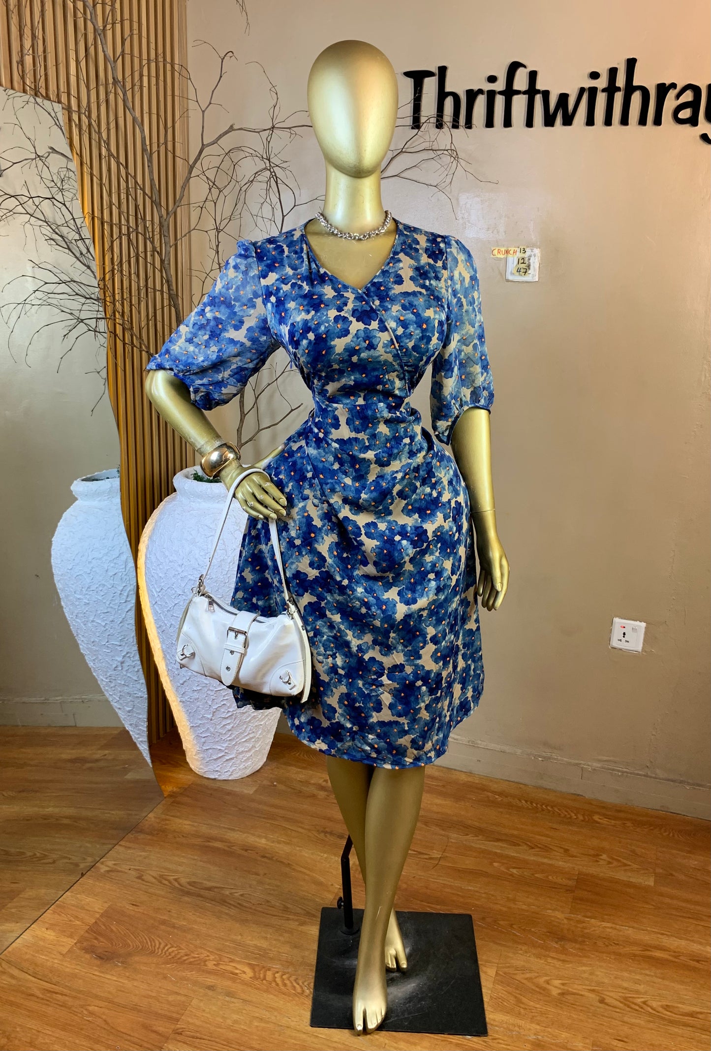 CRUNCH13 SIZE12 Length47 chiffon dress