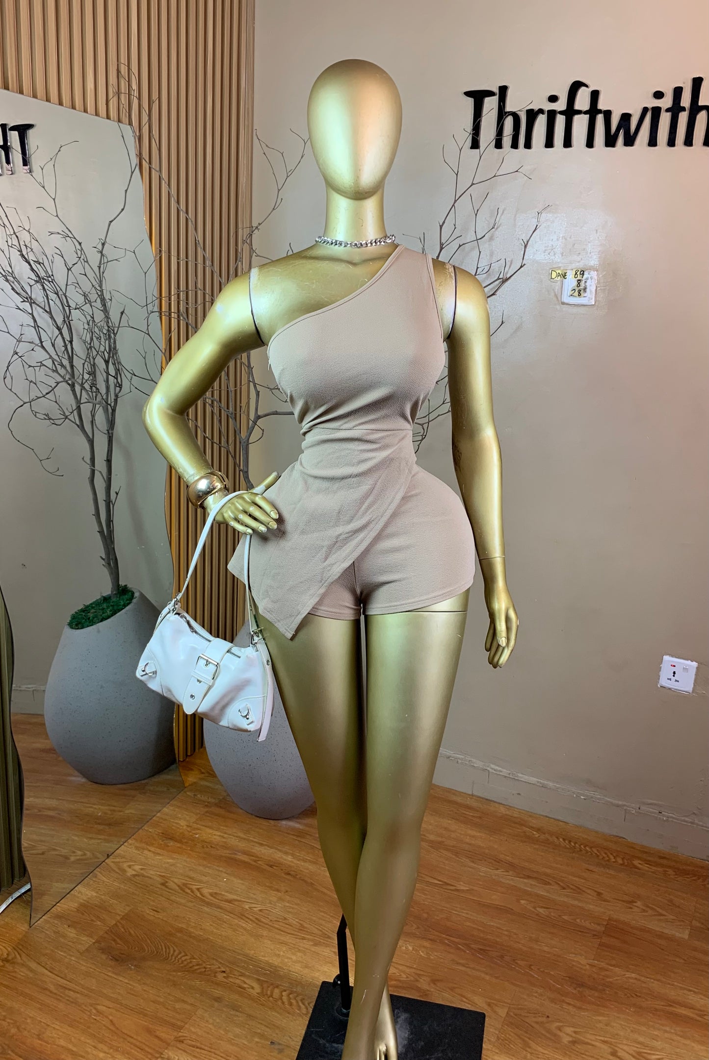 DAVE78 NUDE PLAYSUIT SIZE8 Length28