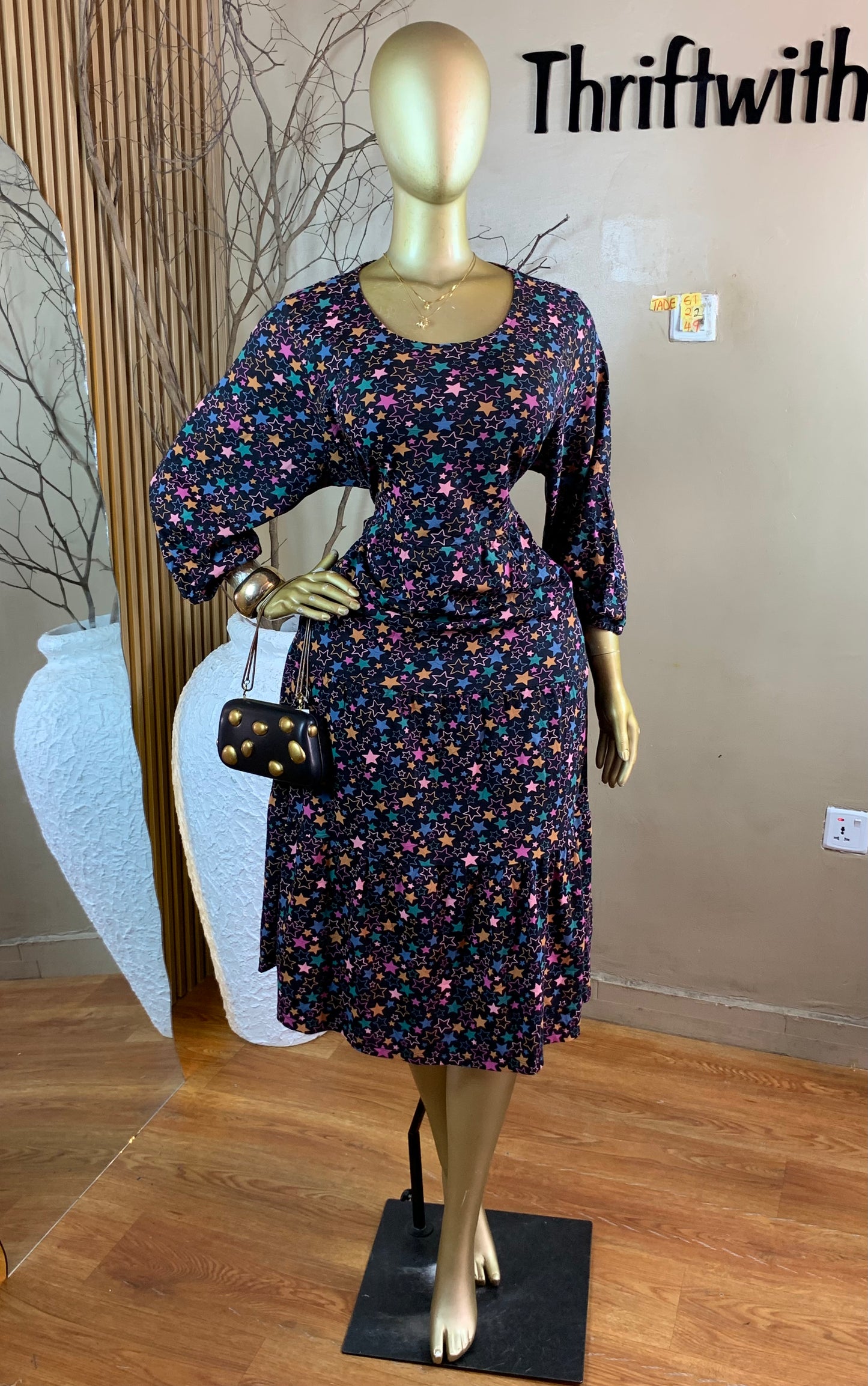 TADE61 SIZE22 Length49 dress