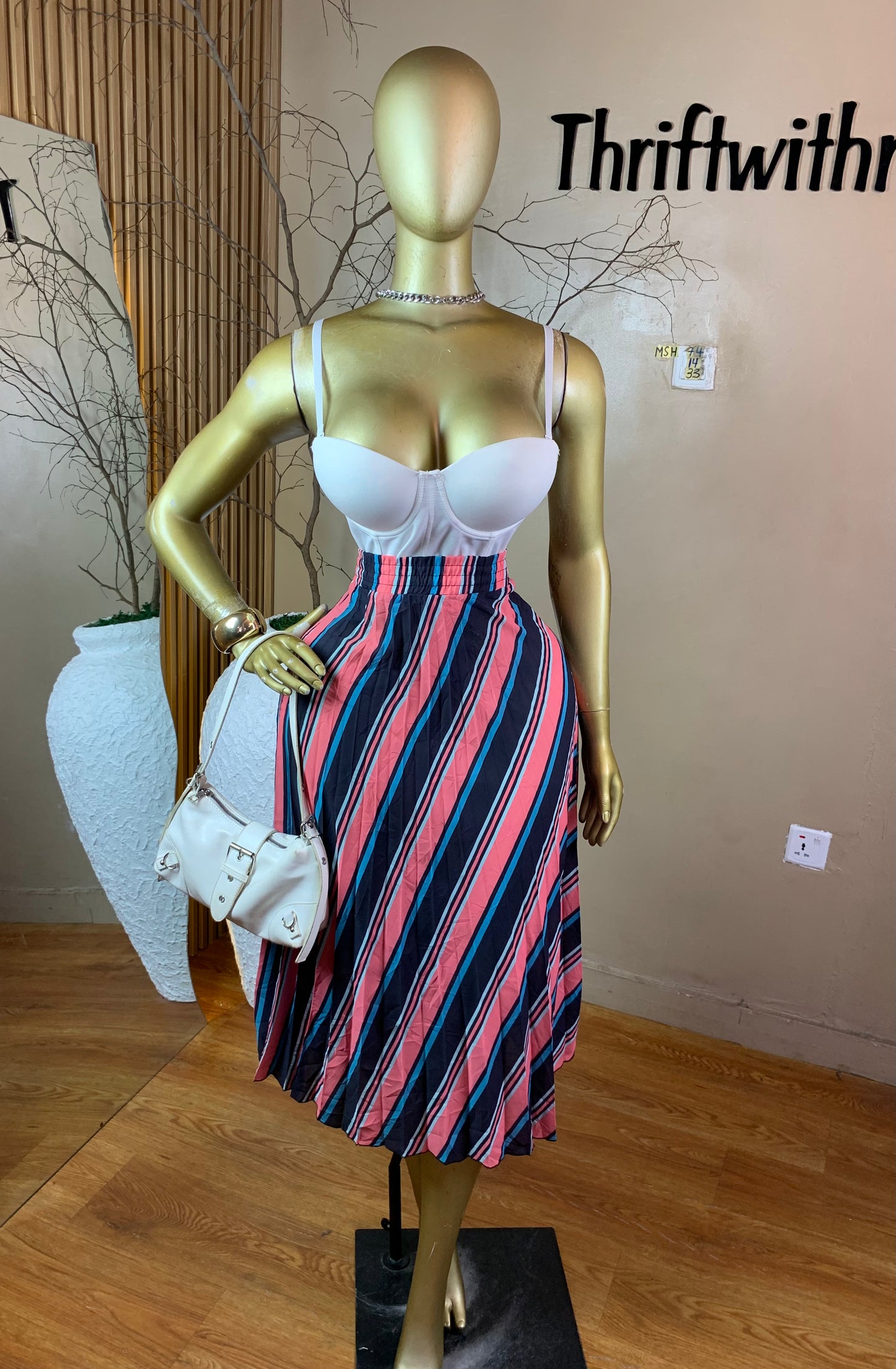 SIZE14 MSH74 MULTI COLOR SKIRT
