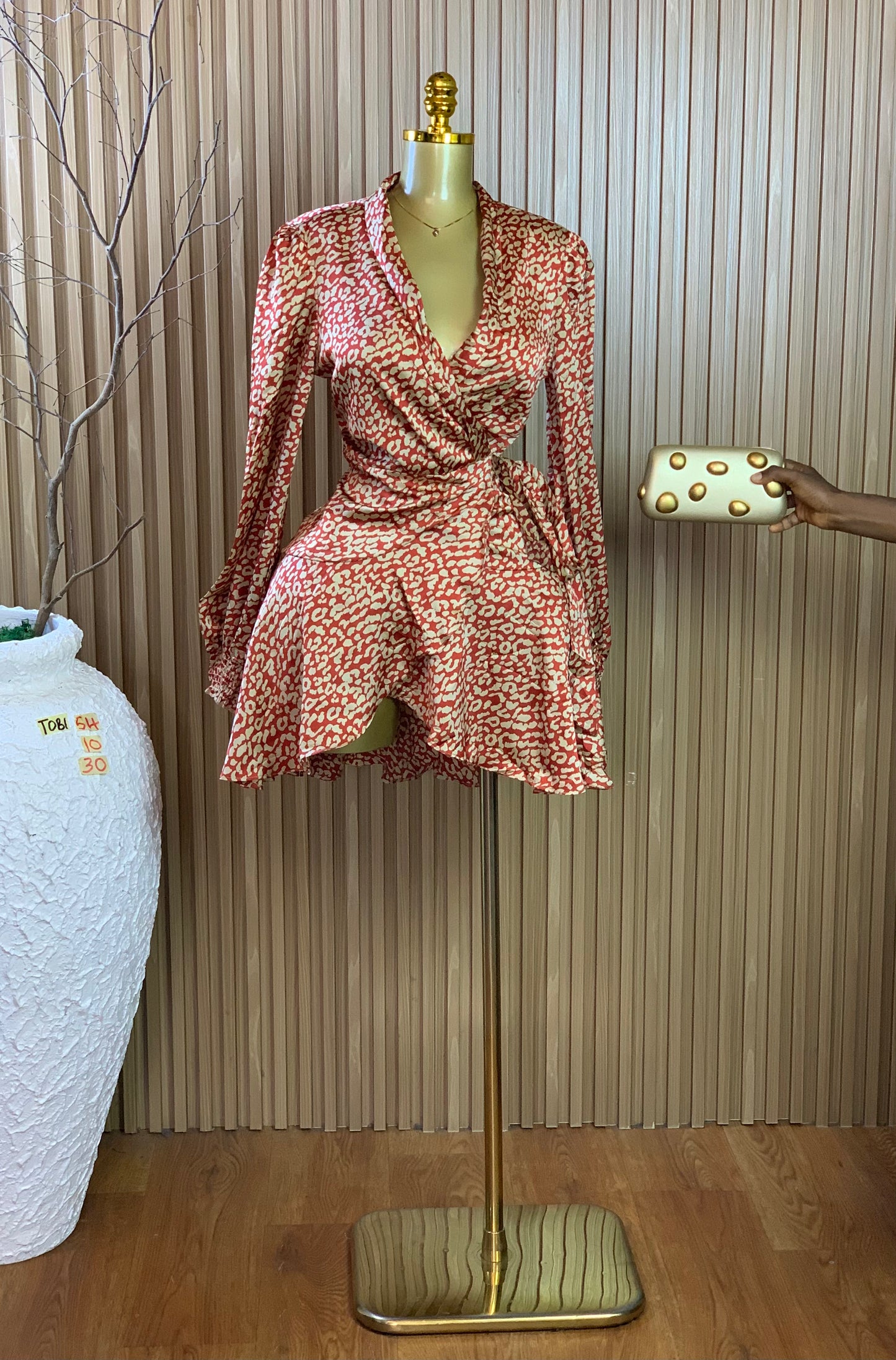 TOBI54 SIZE10 Length30 wrap dress