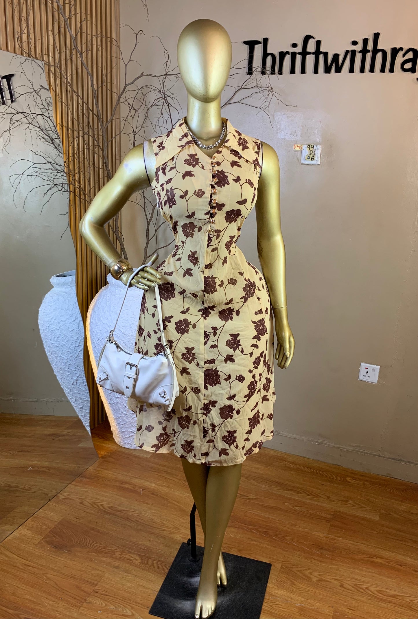DAMSEL99 SIZE10 Length46 chiffon dress