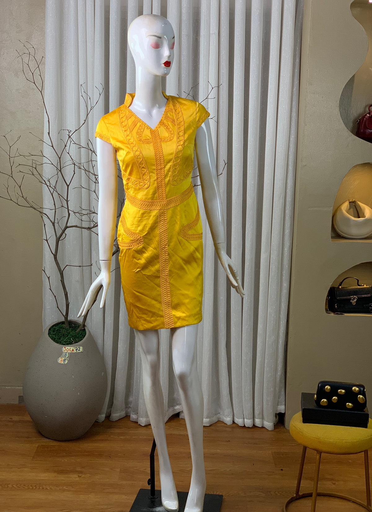 JOLA72 SIZE6 Length38 yellow dress
