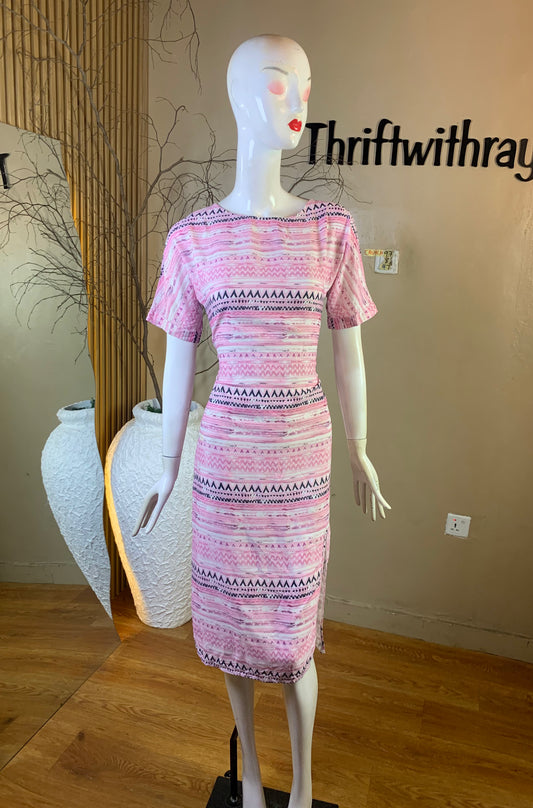 CRUNCH97 SIZE8 Length47 chiffon dress