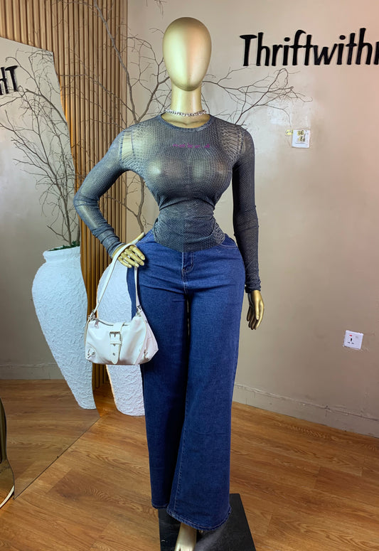 SIZE8 GIRL36 MESH TOP ONLY