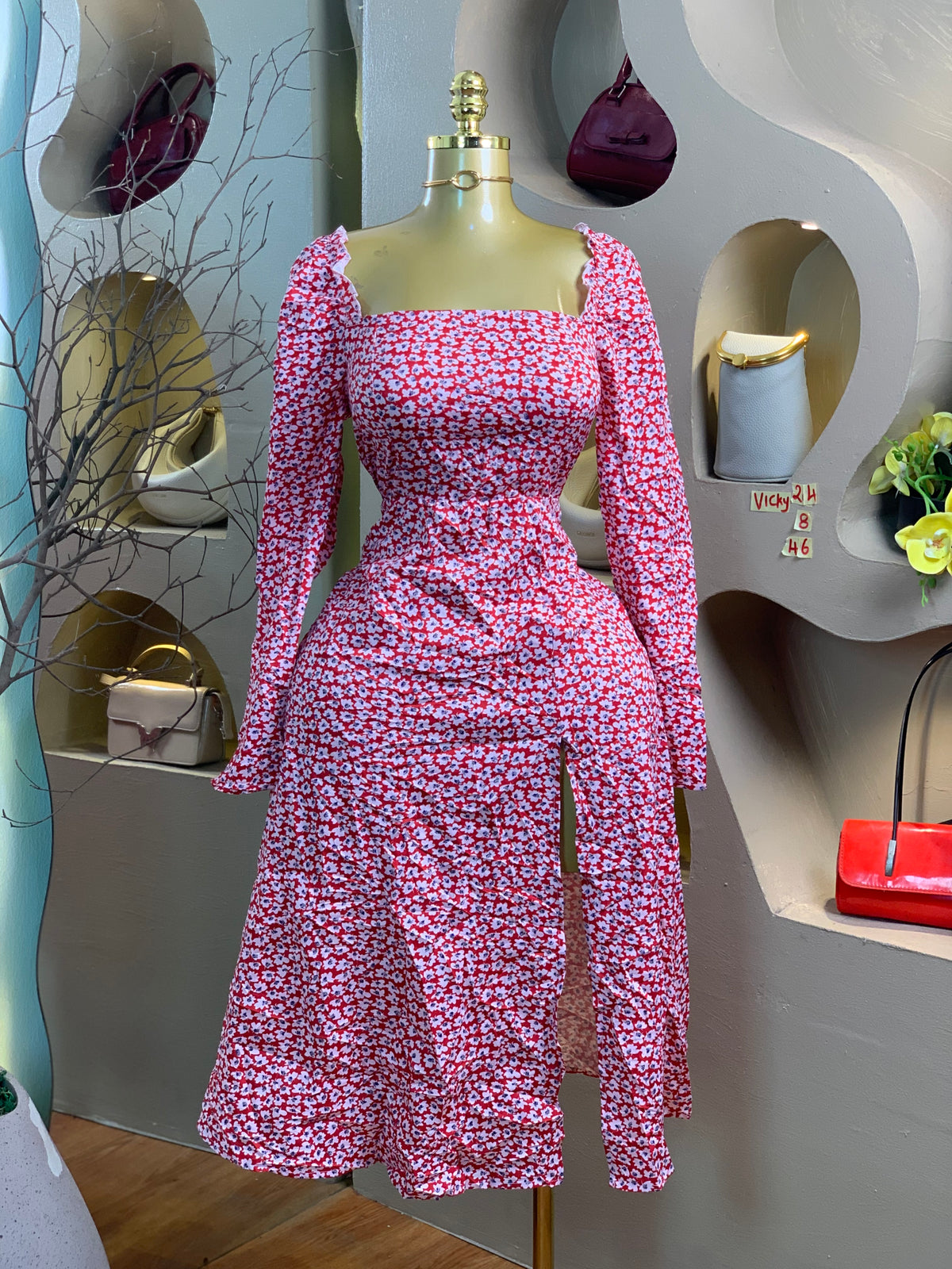VICKY24 SIZE8 DRESS Length46