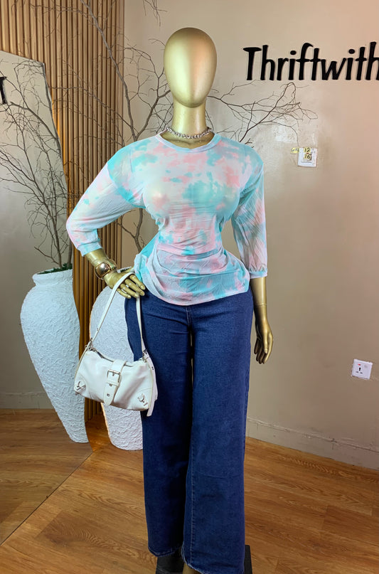 SIZE16 GIRL12 MESH TOP ONLY