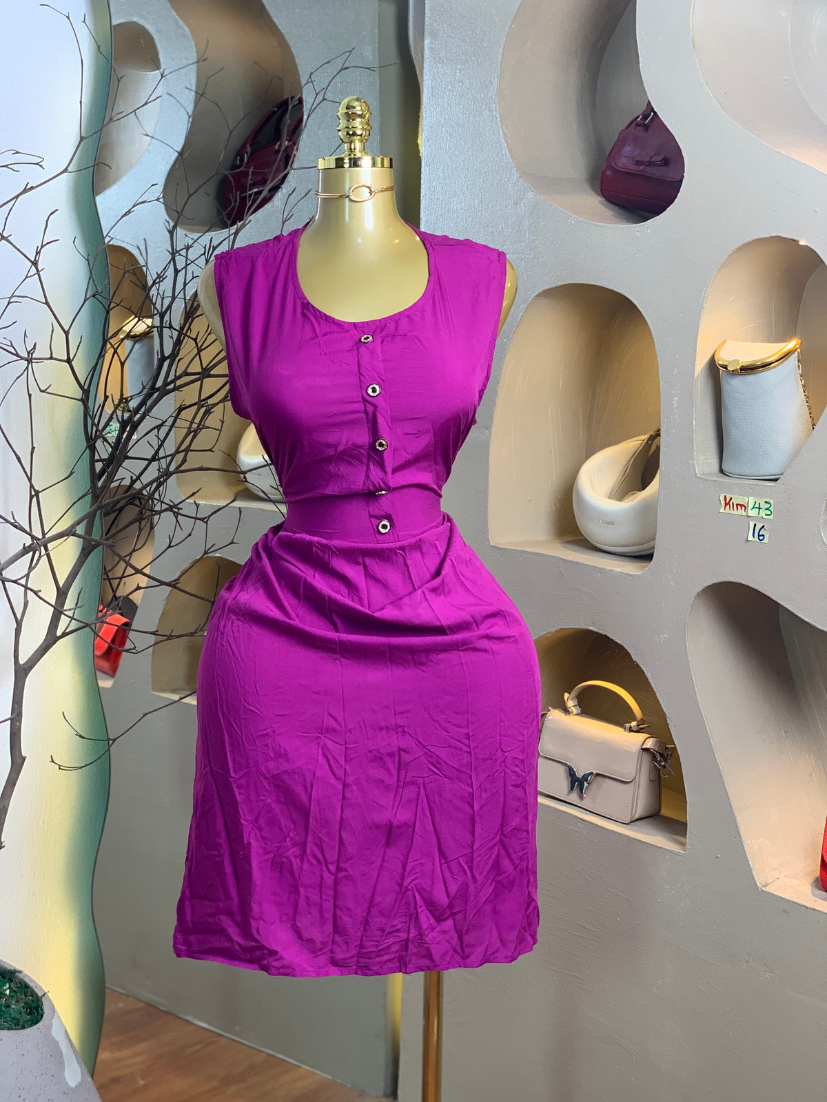 KIM43 SIZE16 Purple DRESS