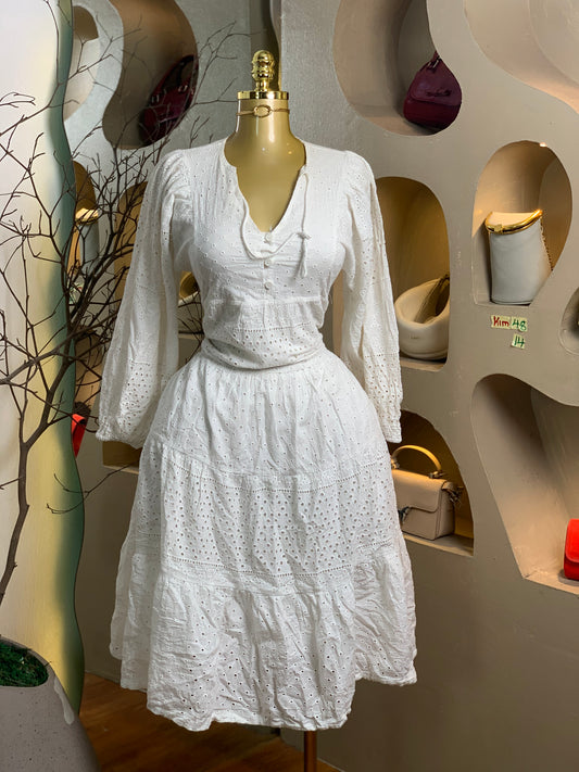 KIM48 SIZE14 White DRESS