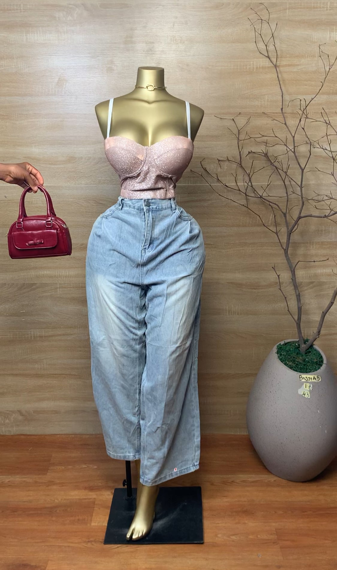 SIZE16 BAGGYA5 Length43 Jean Only
