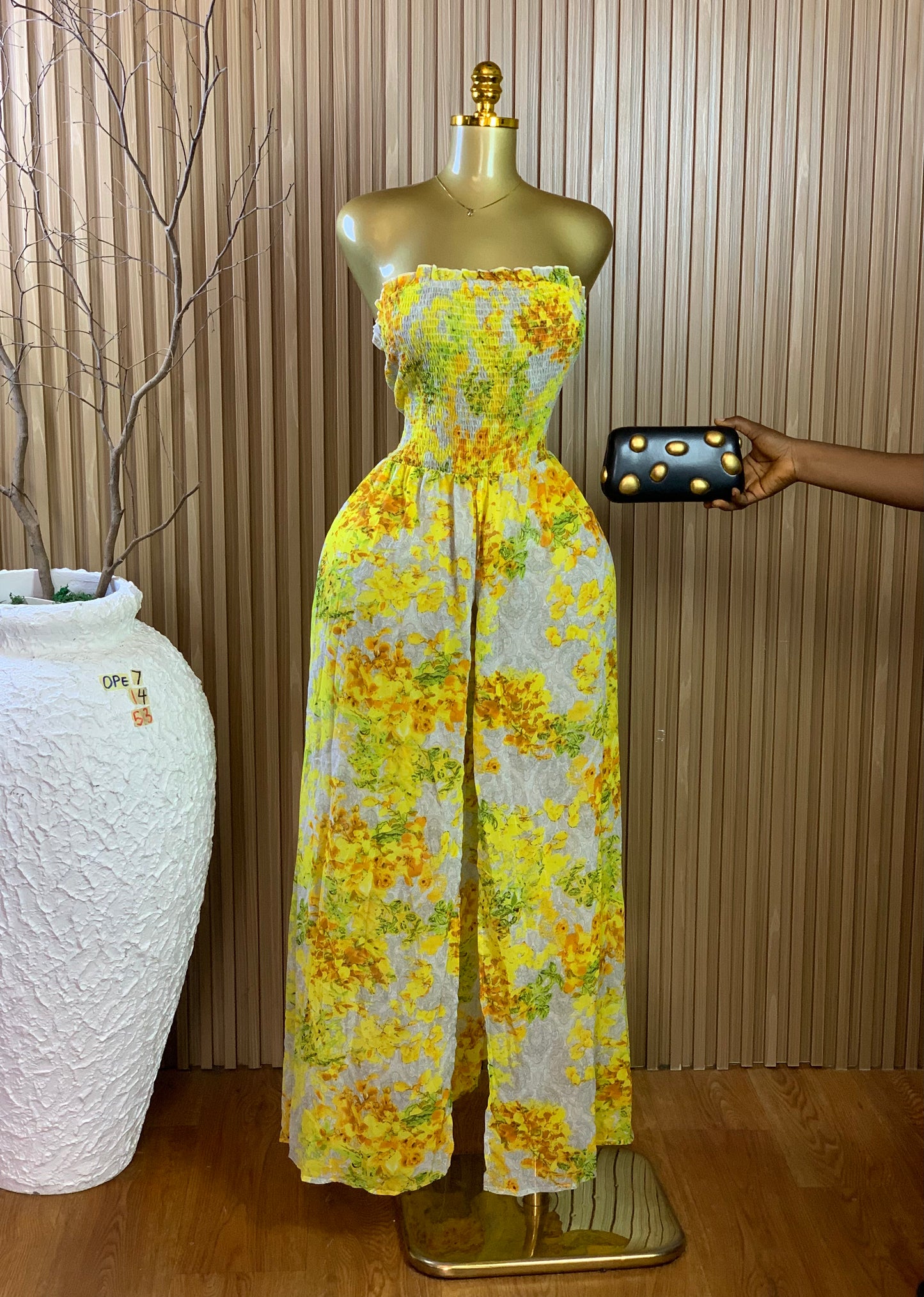 OPE7 SIZE14 Length53 floral dress