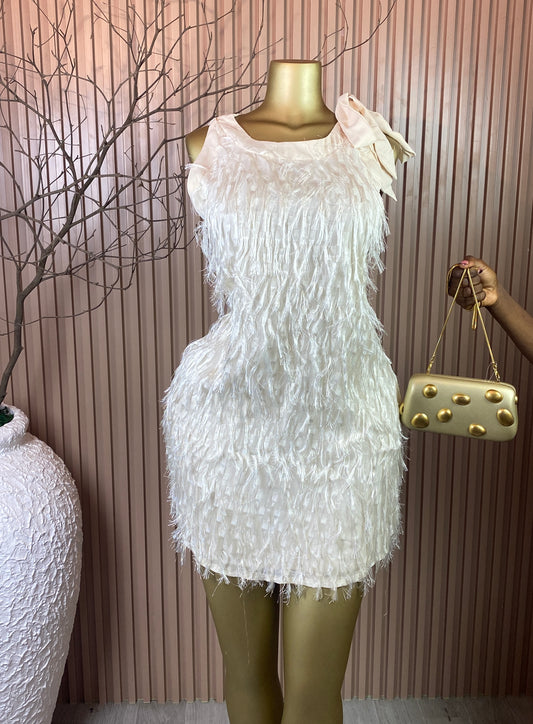 SIZE14 FUR DRESS6 LENGTH34