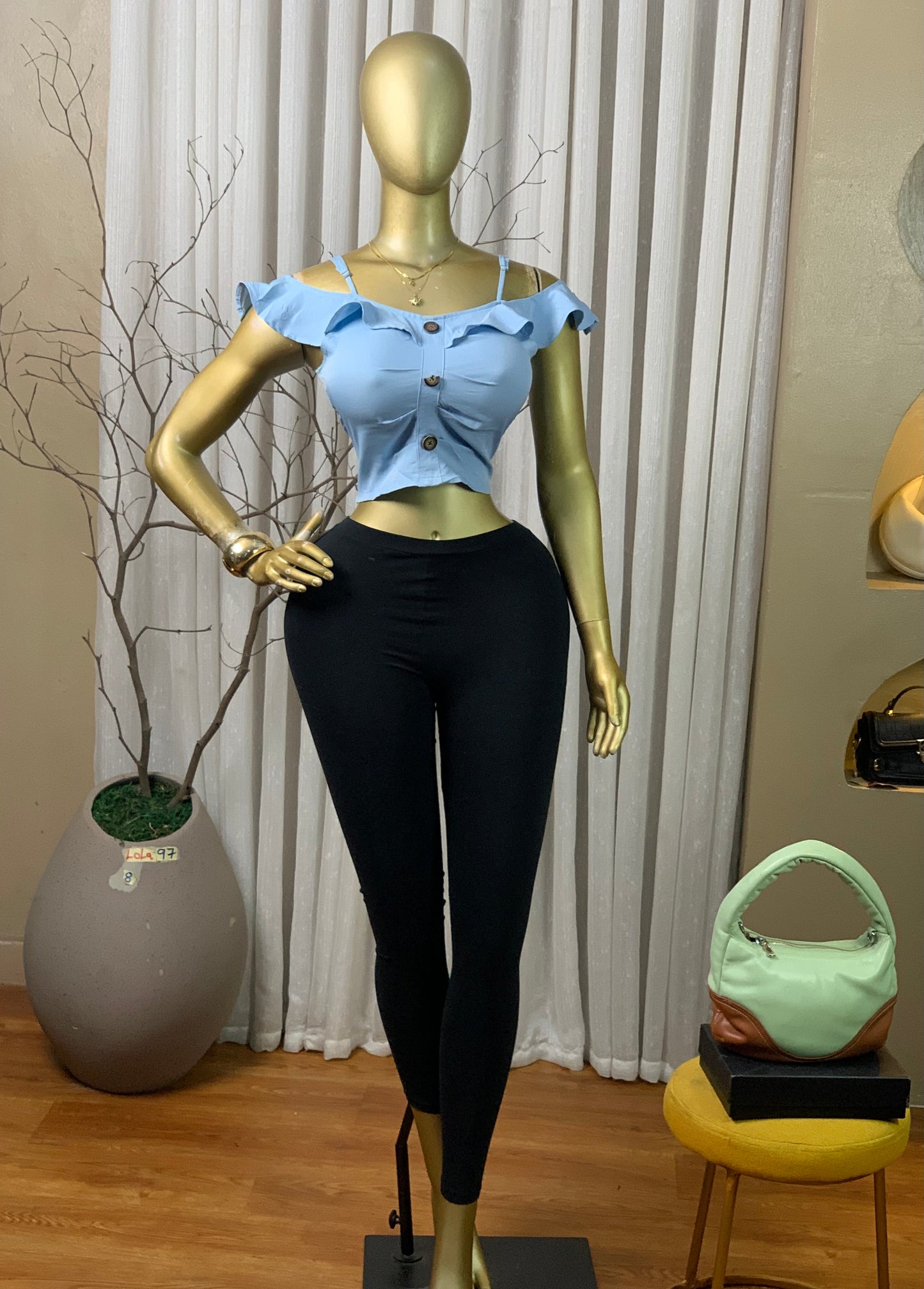 LOLA97 SIZE8 blue top