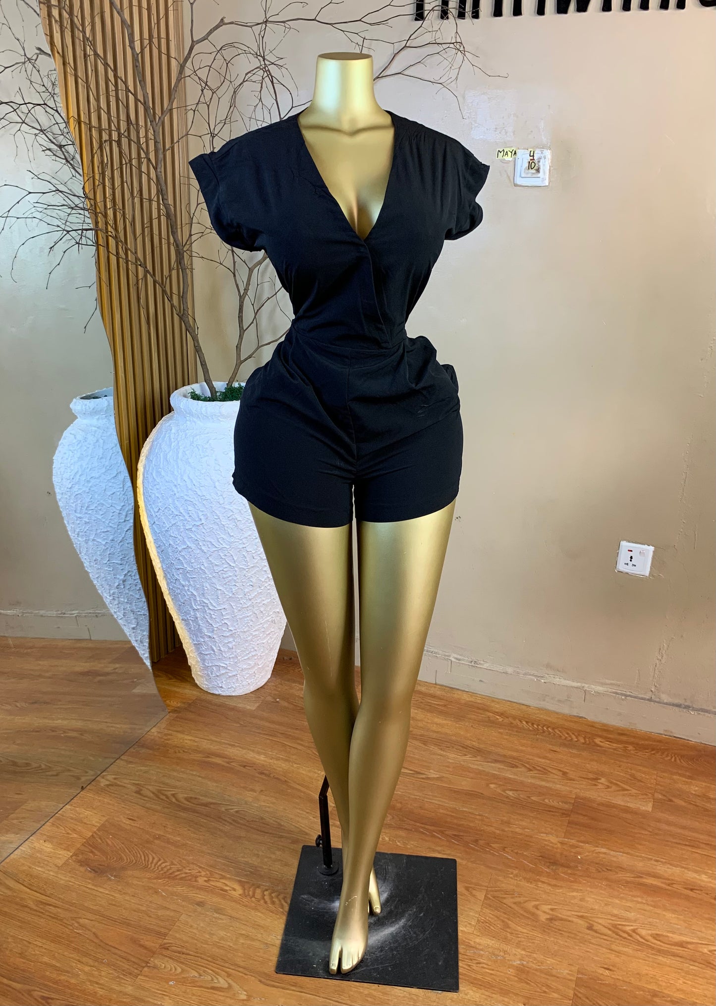 MAYA4 SIZE12 black Playsuit