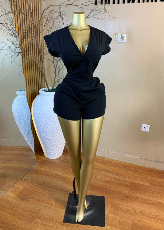 MAYA4 SIZE12 black Playsuit