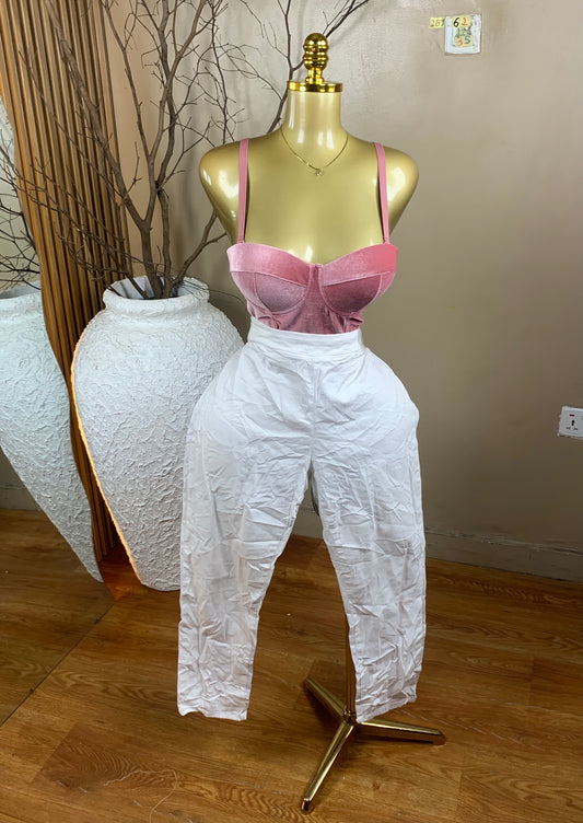 2Baggy jean62 SIZE12 Length35 white