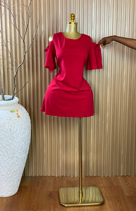 BISI7 SIZE12 Length34 red dress