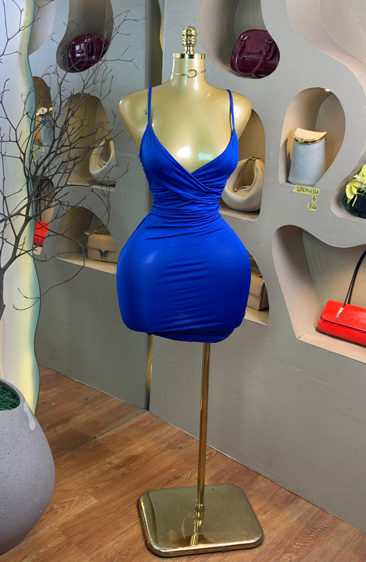 WALK-IN14 SIZE6 Length34 blue dress
