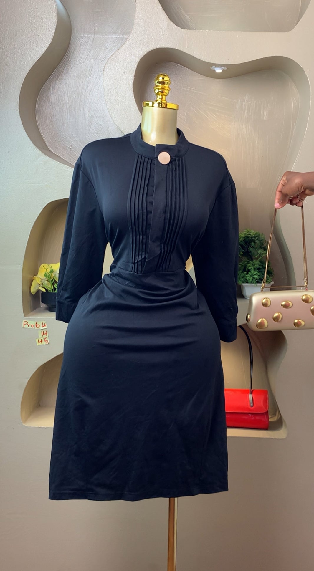 PRO64 SIZE14 Black DRESS Length45