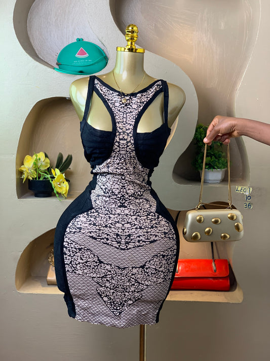 LEO001 BANDAGE DRESS SIZE10 Length36