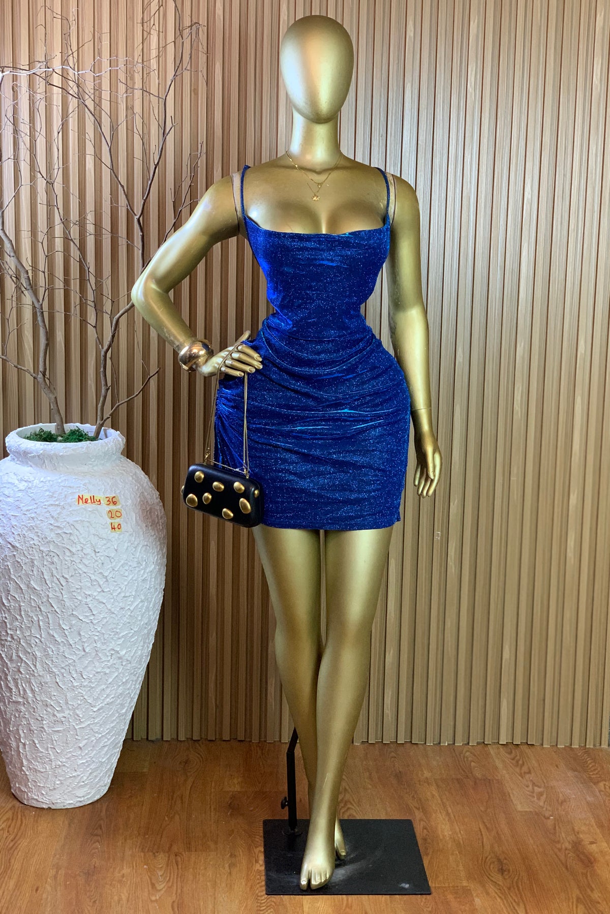 NELLY36 SIZE20 Length40 blue dress