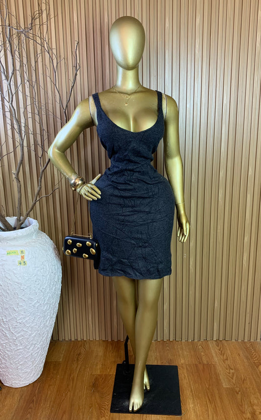 NINI8 SIZE18 Length43 grey dress