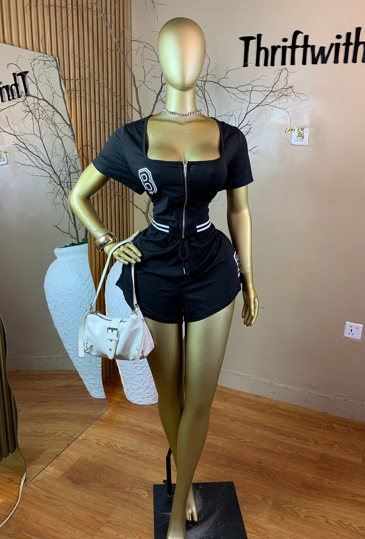 SIZE20/22 DRAY59 BLACK TWO PIECE
