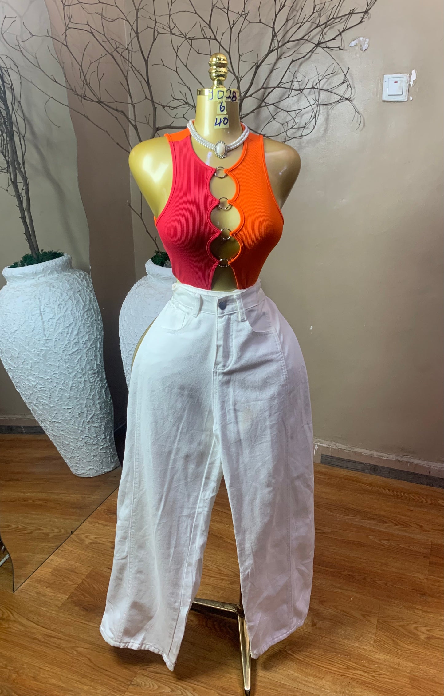 SIZE6 YD28 Length40 (Jean only)(Little stain)