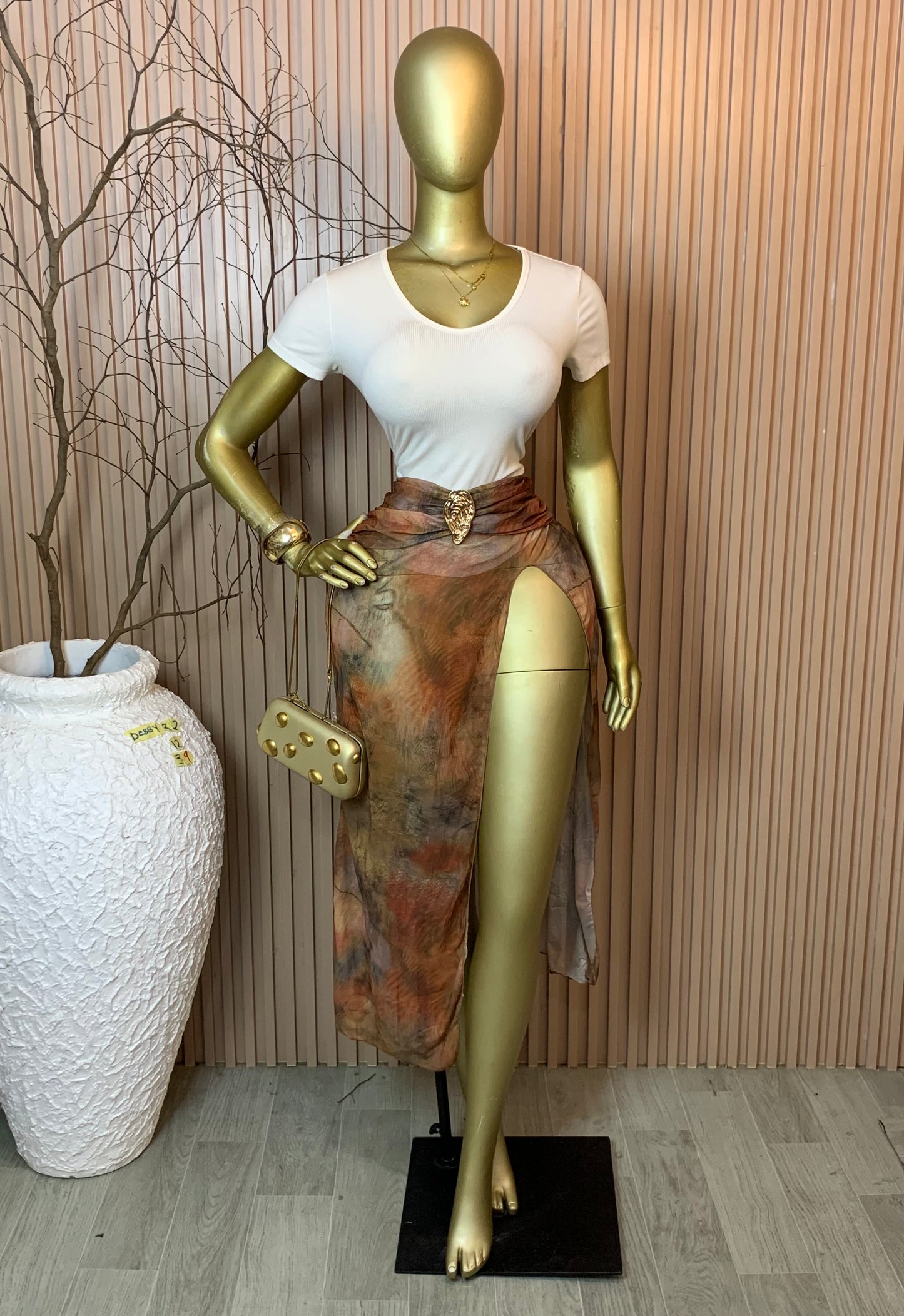 DEBBY32 SIZE12 Length39 Mesh Skirt only