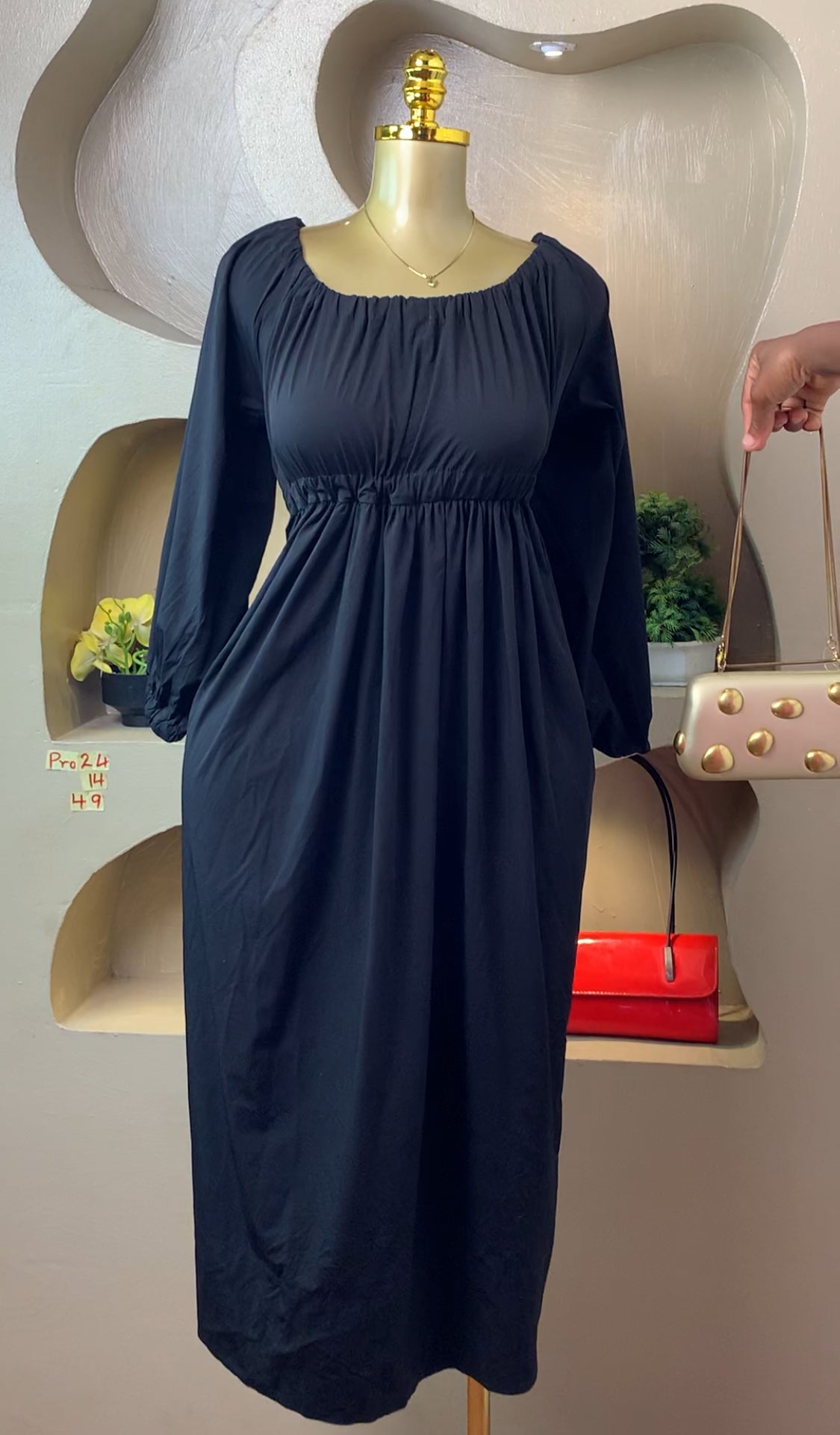 PRO14 SIZE14 Black DRESS Length49
