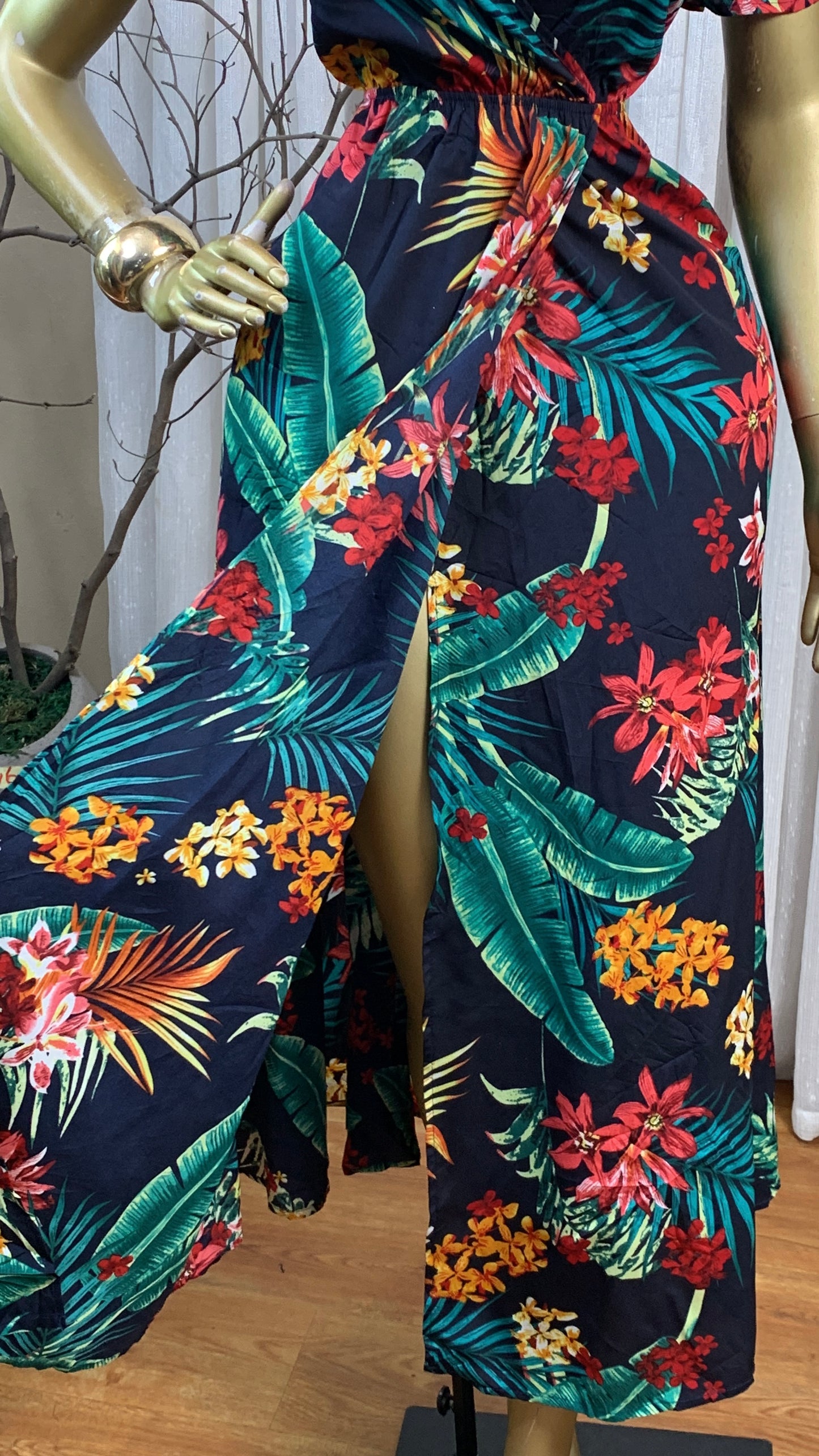 SASSY65 SIZE12 Floral DRESS Length57