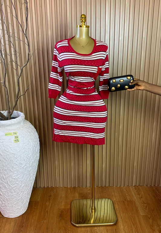 NINI14 SIZE12 Length38 Knit dress