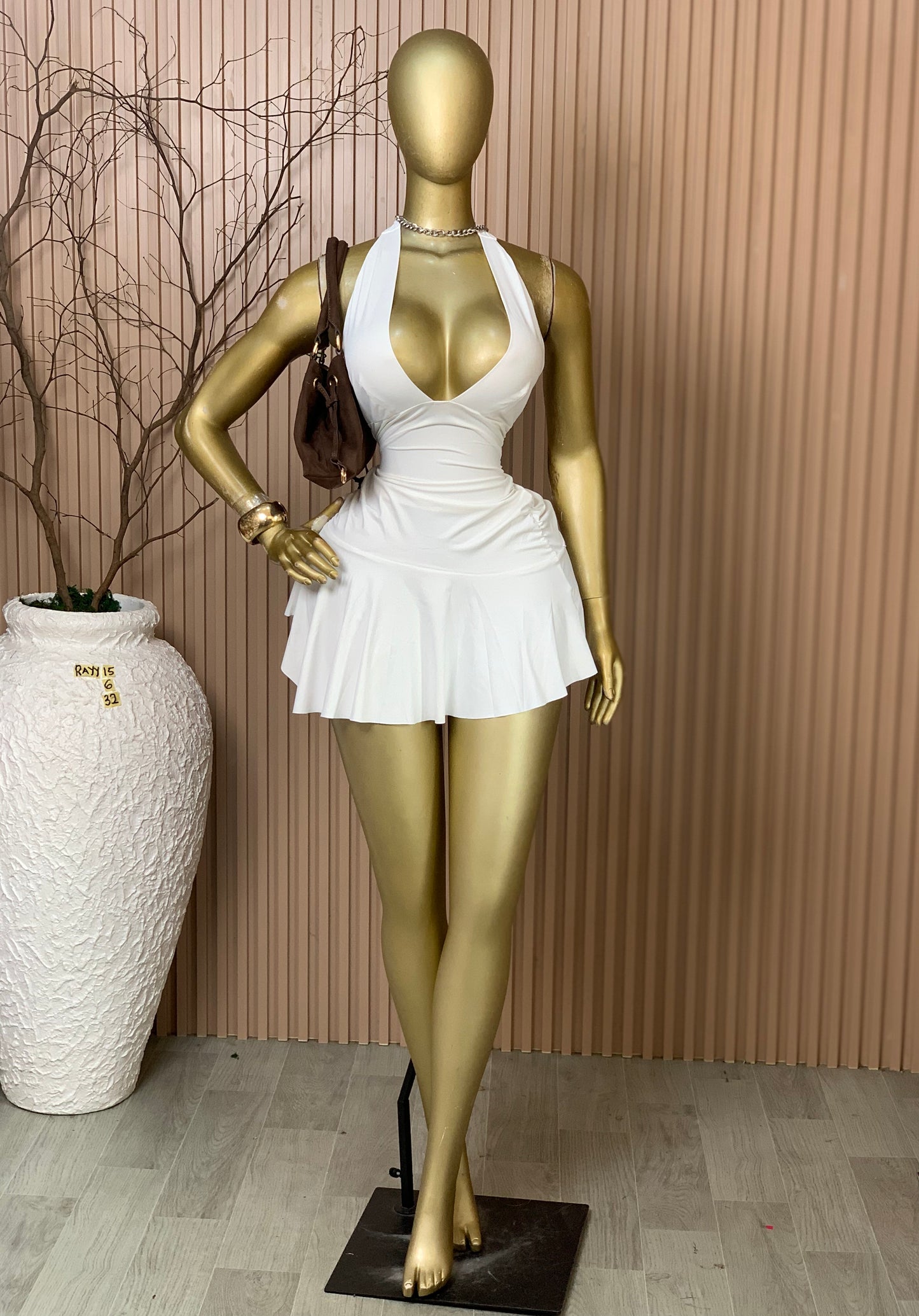 SIZE6 RAYY15 Length32 Brand new white&blue dress