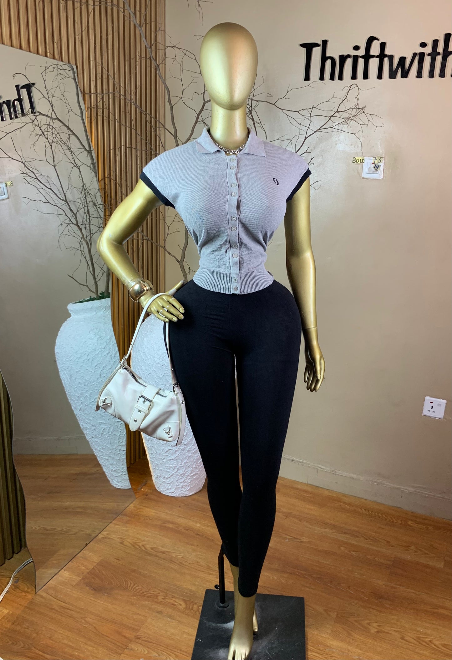 SIZE14 BOLD75 GREY TOP